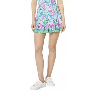 Lilly Pulitzer Taynora Skort XXS Resort White Holding Court Engineer NWT